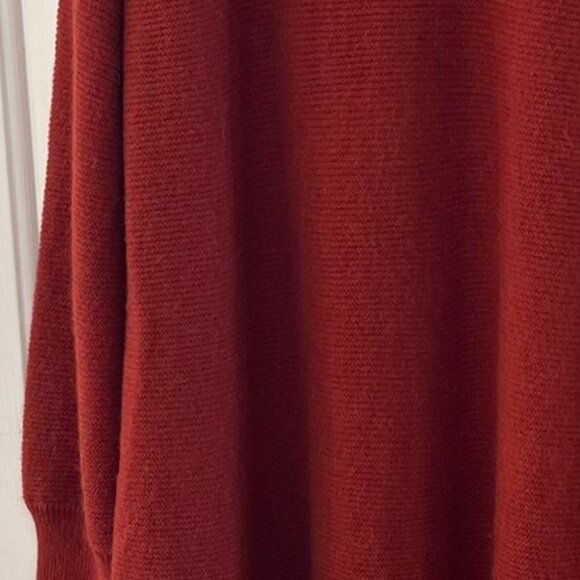 Peruvian Connection Red Plus-Size Royal Alpaca Knit Minimalist Dress Sz XXL - Picture 7 of 9